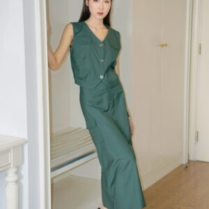 Vill midi skirt - Green