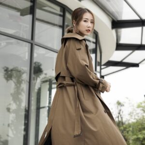 Long Trench Coat - Brown