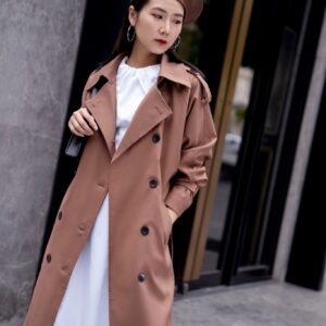 Long Trench Coat - Choco
