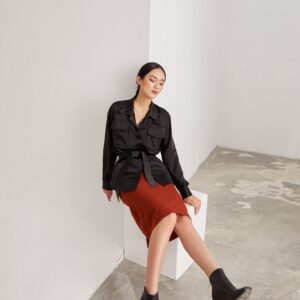 Silk Shirt with belt FW19
