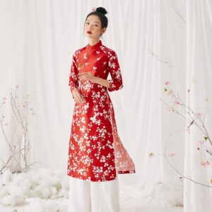 Áo Dài Hồng Miên