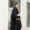Long Trench Coat - Black